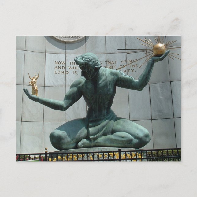 Anstiftan till deroit-vykort vykort (Framsida)