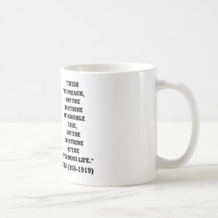 Ansträngande liv för Theodore Roosevelt doktrin Kaffemugg