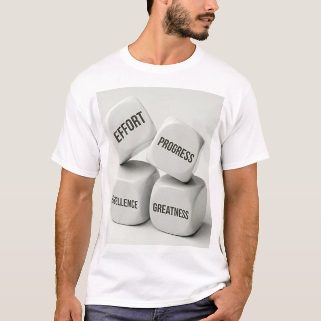 ANSTRÄNGNING FÖRFÖRFLYTTNING EXCELLENS STORHET - F T SHIRT (Framsida)