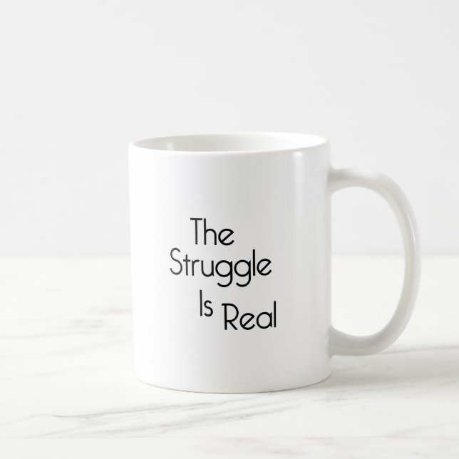 Ansträngningen är verklig kaffemugg (Höger)