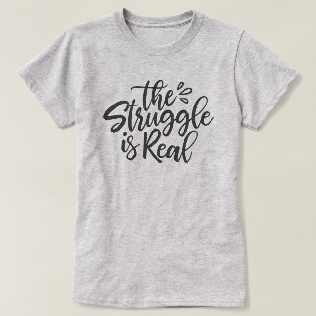 Ansträngningen är verklig tee (Design framsida)