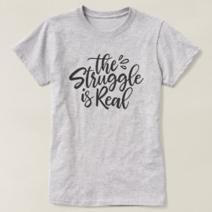 Ansträngningen är verklig tee shirt