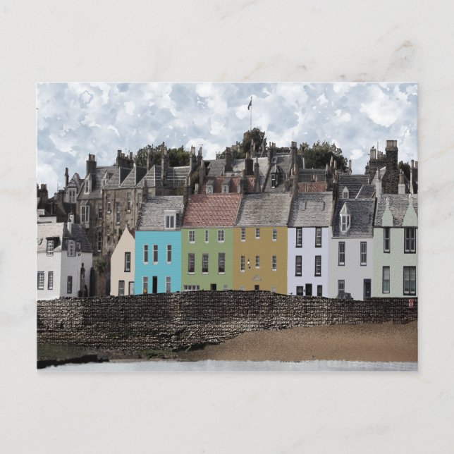 Anstruther Harbor Postcard Vykort (Framsida)