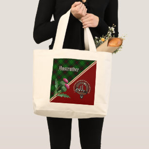 Anstruther Klan Badge & Tartan Large Tote Bag Jumbo Tygkasse