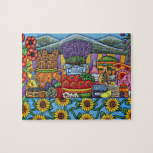 Anstrykningar av det Provence pussel av Lisa