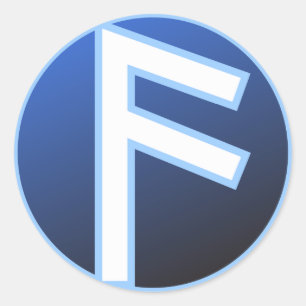 Ansuz asruna runt klistermärke