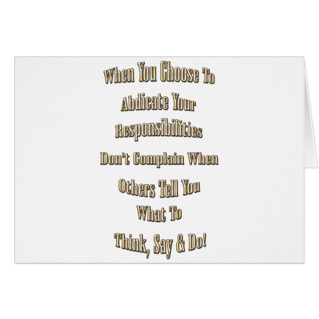 Ansvar Hälsningskort (Framsidan Horizontal)