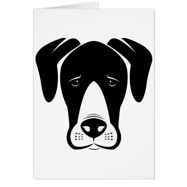 Ansvargreat dane hälsningskort (Framsidan)