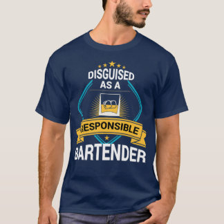 Ansvarig Bartender Alcohol Industry Funny Drink T Shirt