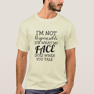 Ansvarig inte för noteringar i sarkastiska citat T Shirt