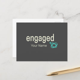 Ansvarig Ringar Par Bachelor Party eller Bröllop Helg Vykort