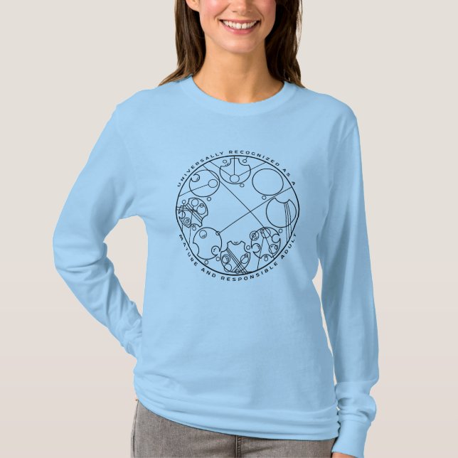Ansvarig Vuxen - Circular Gallifreya T Shirt (Framsida)