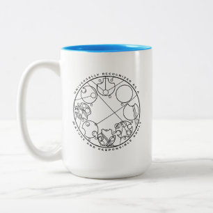 Ansvarig Vuxen - Cirkulär gallifreyan Två-Tonad Mugg
