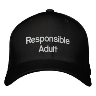 Ansvarig Vuxen Hat Broderad Keps