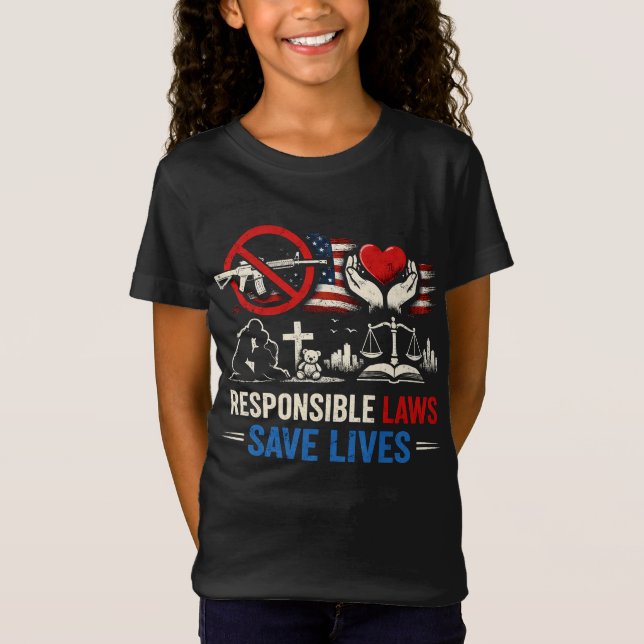 Ansvariga lagar räddar liv t shirt (Framsida)