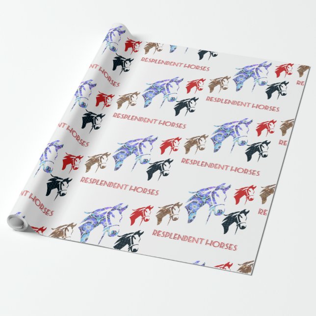 ansvarshästar presentpapper (Utrullad)