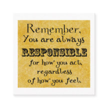 Ansvarsområde, offert. känslor, kort