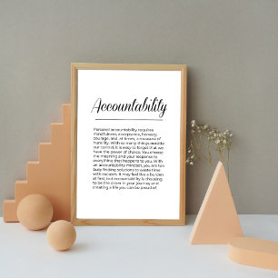 ANSVARSSKYLDIGHET SOM inspirerar till Motiv väggko Poster