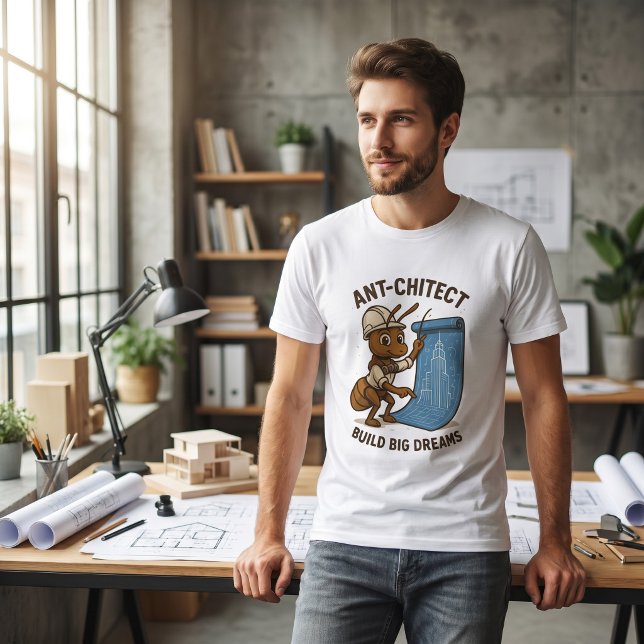 Ant-arkitekt T-shirt – Rolig Ant Design för Arkite (Skapare uppladdad)