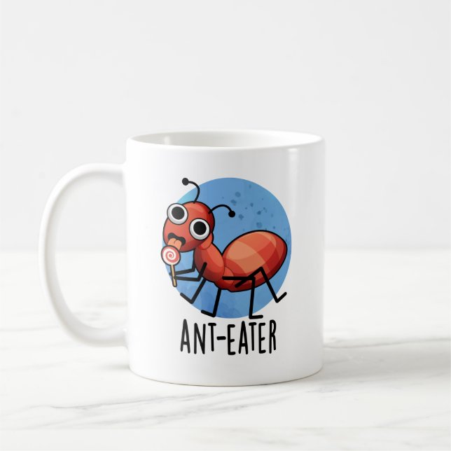 Ant-eater Funny Ant Pun Kaffemugg (Vänster)