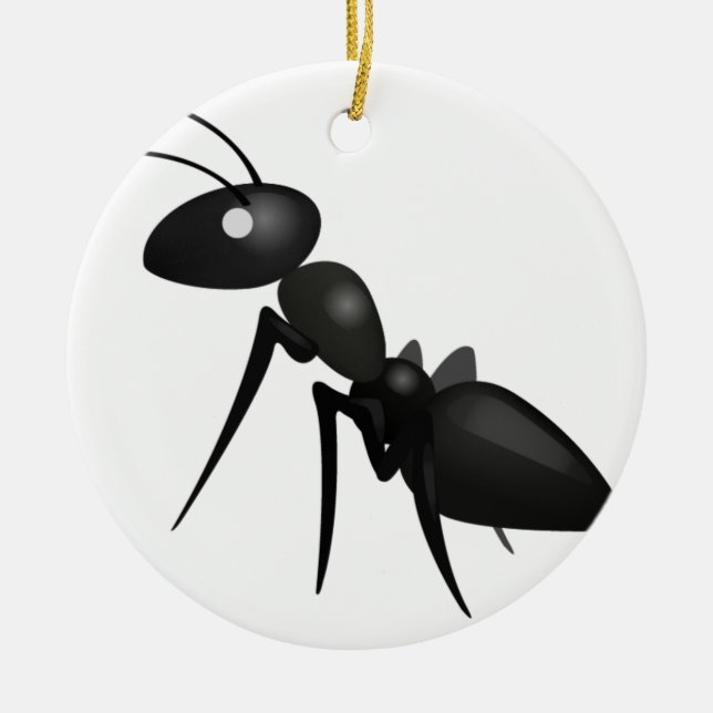Ant - Emoji Julgransprydnad Keramik (Framsidan)