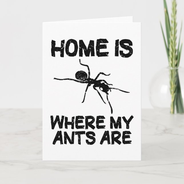Ant Farm Ants håller kvar Insektra citattecken Kort (Framsida)