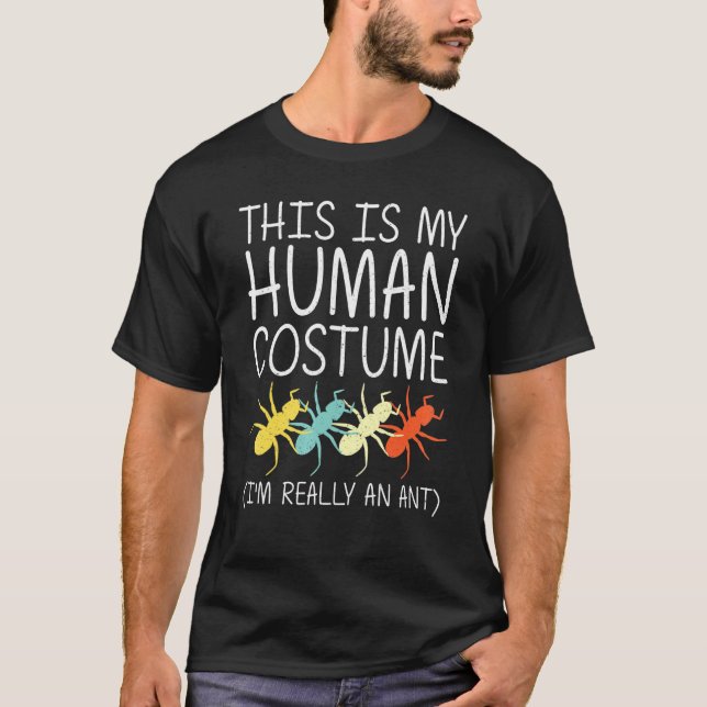 Ant Halloween Human Costume Wasp Pest Insect Easy  T Shirt (Framsida)