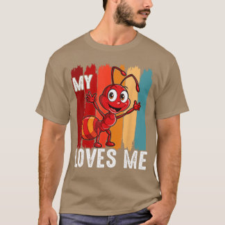 Ant LoversMy Aunt Loves me Family for Nephew Niece T Shirt