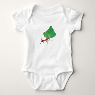 Ant med stort löv baby t shirt