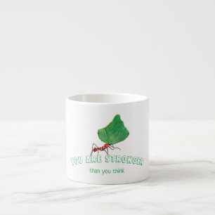 Ant med stort löv espressomugg