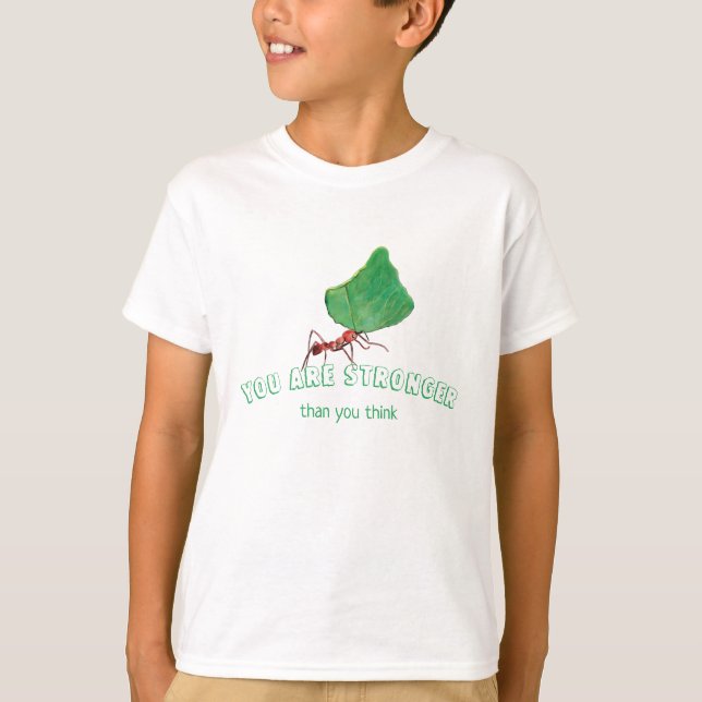 Ant med stort löv t shirt (Framsida)