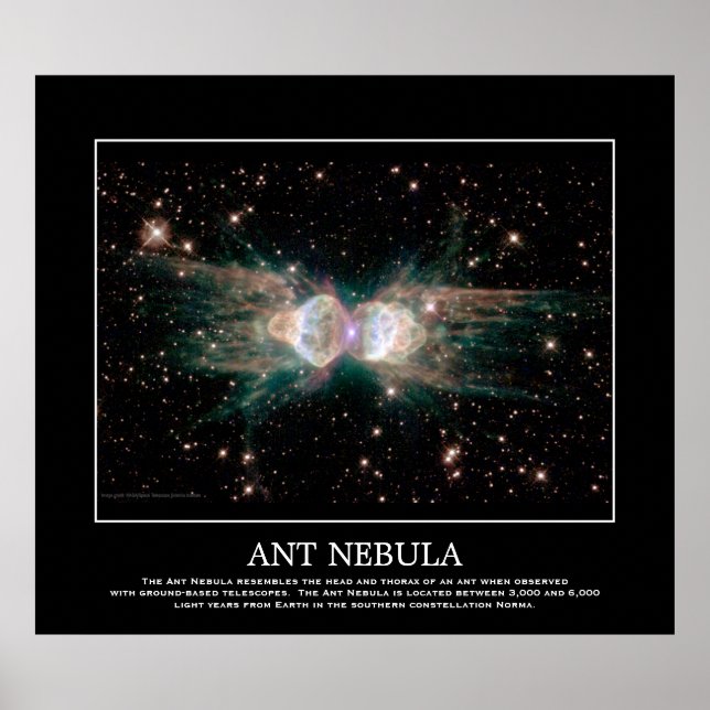 Ant Nebula - in Constellation Norma Poster (Framsidan)