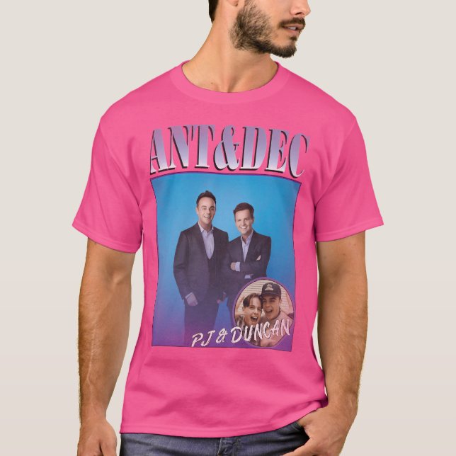 Ant och Dec - 90's Retro Newcastle T Shirt (Framsida)