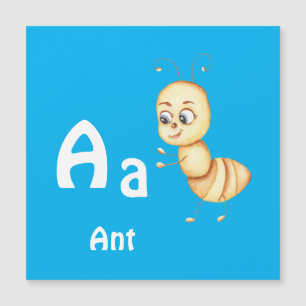 Ant personalize ABC: Brev A - lägg till ditt namn
