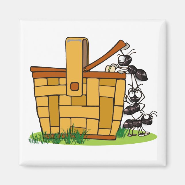 Ant Picnic Basket Magnet (Framsidan)