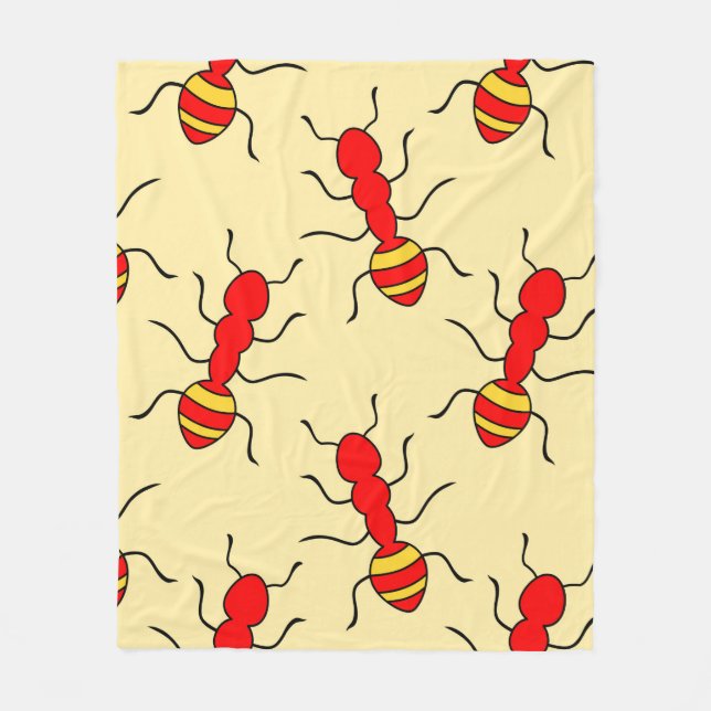Ant seamless pattern vintageant, abstract, animal, fleecefilt (Framsidan)