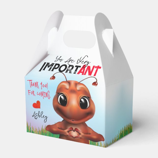 Ant-signera språkfödelsedag presentaskar (Framsidan Sidan)