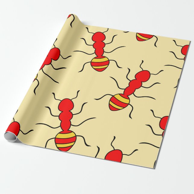 Ant sömlös mönster-kräftdjur, abstrakt, djur. presentpapper (Utrullad)