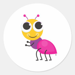 Ant Sticker Runt Klistermärke