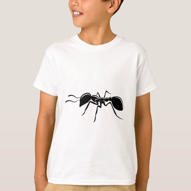 Ant teckning, insekt t shirt (Framsida)