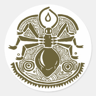 Ant Totem Runt Klistermärke