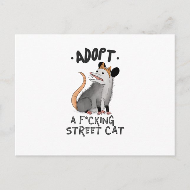 ANTA A F*KLICKA STREET CAT VYKORT (Framsida)