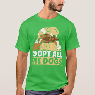 Anta Allhe Hundar Animal Höger Hund Rädding vän ti T Shirt