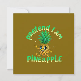 Anta att jag är en Ananas - Roligt & Sött Tropiskt Inbjudningar
