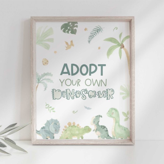 Anta ditt eget Dinosaur-födelsedagsmärke Fototryck (Skapare uppladdad)