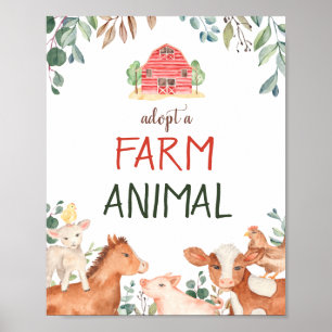 Anta djurparksbeteckning för lantbruk, Petting Zoo Poster