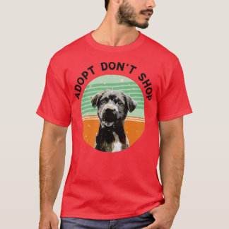Anta Dont Shop Hund älskare Rädding Hundar T Shirt