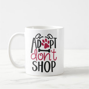 Anta Dont Shop Spara Rädda djuren Awareness Kaffemugg
