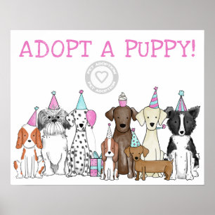 Anta en Födelsedagsfest för att adoptera marionett Poster