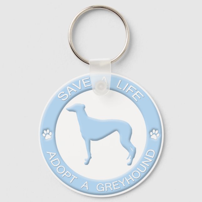 Anta en Greyhound Keychain Nyckelring (Framsida)